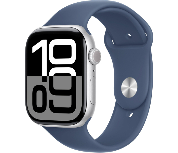 Apple Watch 10 42/Srebrne Aluminum/Niebieski Pasek M/L GPS - 1278080 - zdjęcie